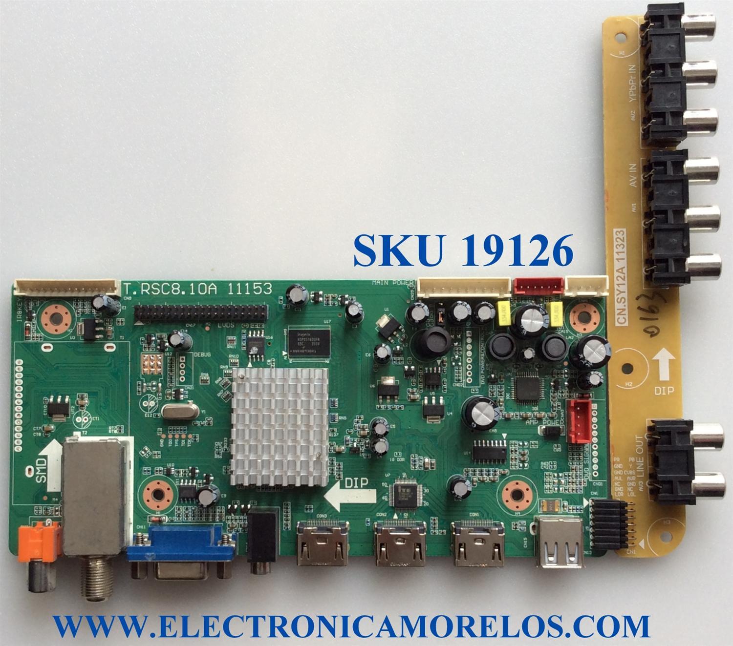 MAIN / E12120477 / T.RSC8.10A 11153 / T.RSC8.10A / PANEL LK400D3LA8S / MODELO 40"